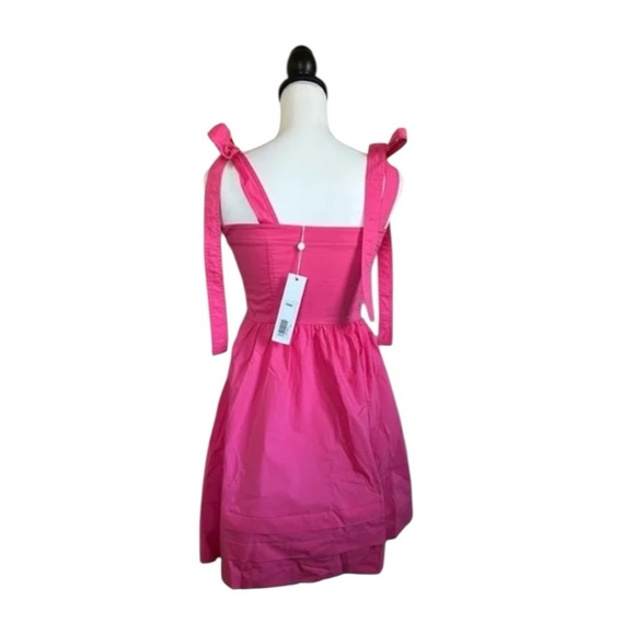 Jonathan Simkhai Kammy Tie-Strap Mini Fit-and-Flare Silhouette Dress NWT Size 0 - Picture 5 of 13